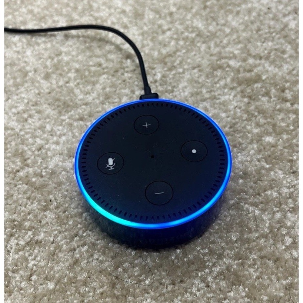 Amazon Echo Dot Black Smart Speaker Alexa Bluetooth Wi-Fi 3.5mm RS03QR